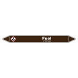 Marqueur de tuyauterie - Fuel - Vinyle laminé - NFX 08-105 150 x 12 mm