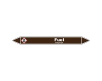 Marqueur de tuyauterie - Fuel - Vinyle laminé - NFX 08-105 150 x 12 mm