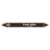 Marqueur de Tuyauterie - Fuel Aller - NFX 08-105 - Vinyle Laminé 150 x 12 mm