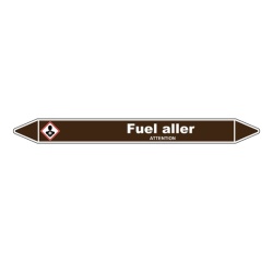 Marqueur de Tuyauterie - Fuel Aller - NFX 08-105 - Vinyle Laminé