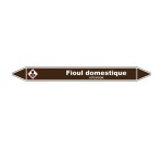 Marqueur tuyauterie - Fuel Domestique - Vinyle Laminé - NFX 08-105