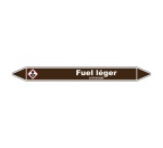 Marqueur de Tuyauterie - Fuel Léger - NFX 08-105 - Vinyle Laminé