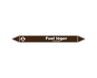 Marqueur de Tuyauterie - Fuel Léger - NFX 08-105 - Vinyle Laminé 150 x 12 mm