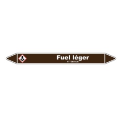 Marqueur de Tuyauterie - Fuel Léger - NFX 08-105 - Vinyle Laminé