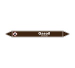 Marqueur de Tuyauterie - Gasoil - NFX 08-105 - Vinyle Laminé