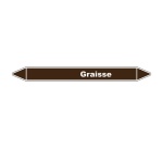 Marqueur de Tuyauterie - Graisse - NFX 08-105 - Vinyle laminé