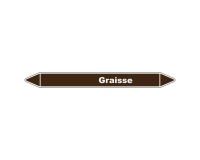Marqueur de Tuyauterie - Graisse - NFX 08-105 - Vinyle laminé 150 x 12 mm