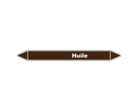 Marqueur de Tuyauterie - Huile - NFX 08-105 - Vinyle Laminé 150 x 12 mm