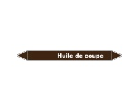 Marqueur Tuyauterie - Huile de Coupe - Vinyle Laminé - NFX 08-105 150 x 12 mm