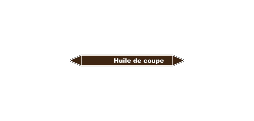 Marqueur Tuyauterie - Huile de Coupe - Vinyle Laminé - NFX 08-105