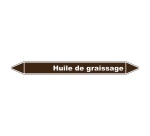 Marqueur Tuyauterie - Huile de Graissage - Vinyle Laminé