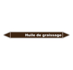 Marqueur Tuyauterie - Huile de Graissage - Vinyle Laminé