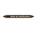 Marqueur tuyauterie - Huile lubrifiante - Vinyle laminé