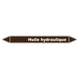 Marqueur Tuyauterie - Huile Hydraulique - Vinyle Laminé 150 x 12 mm