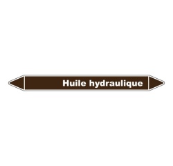 Marqueur Tuyauterie - Huile Hydraulique - Vinyle Laminé