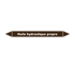 Marqueur Tuyauterie - Huile Hydraulique Propre - Vinyle Laminé