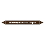 Marqueur Tuyauterie - Huile Hydraulique Propre - Vinyle Laminé 150 x 12 mm