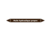 Marqueur Tuyauterie - Huile Hydraulique Propre - Vinyle Laminé 150 x 12 mm