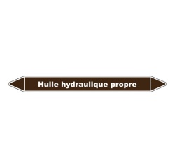 Marqueur Tuyauterie - Huile Hydraulique Propre - Vinyle Laminé