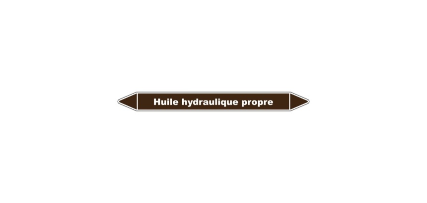Marqueur Tuyauterie - Huile Hydraulique Propre - Vinyle Laminé