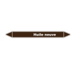 Marqueur de Tuyauterie - Huile Neuve - NFX 08-105 - Vinyle Laminé