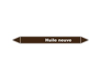 Marqueur de Tuyauterie - Huile Neuve - NFX 08-105 - Vinyle Laminé 150 x 12 mm