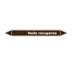 Marqueur tuyauterie - Huile récupérée - Vinyle laminé - NFX 08-105