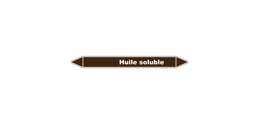 Marqueur Tuyauterie - Huile Soluble - Vinyle Laminé - NFX 08-105