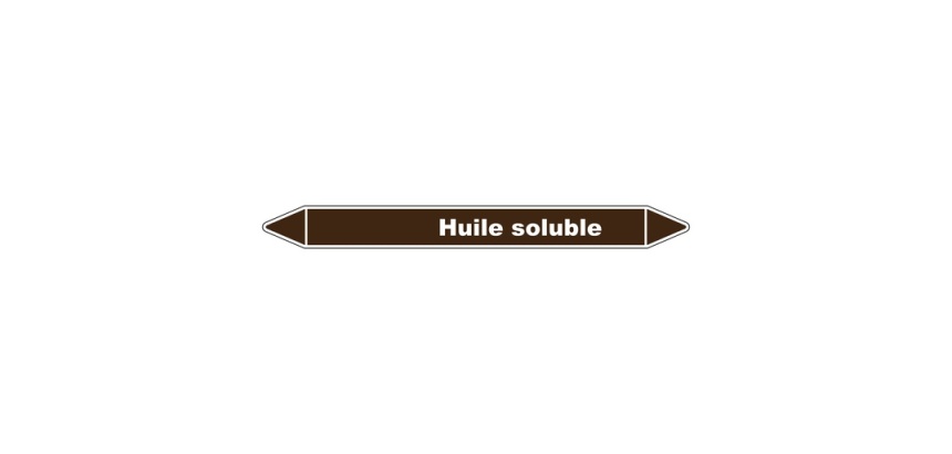Marqueur Tuyauterie - Huile Soluble - Vinyle Laminé - NFX 08-105
