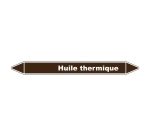 Marqueur Tuyauterie - Huile Thermique - Vinyle Laminé -NFX 08-105