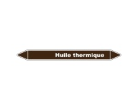 Marqueur Tuyauterie - Huile Thermique - Vinyle Laminé -NFX 08-105 150 x 12 mm