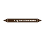 Marqueur de Tuyauterie - Liquide alimentaire - en Vinyle Laminé