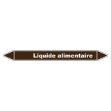 Marqueur de Tuyauterie - Liquide alimentaire - en Vinyle Laminé 150 x 12 mm