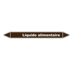 Marqueur de Tuyauterie - Liquide alimentaire - en Vinyle Laminé