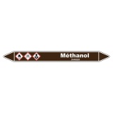 Marqueur Tuyauterie - Méthanol Liquide Inflammable - Vinyle 150 x 12 mm