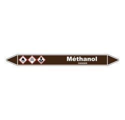 Marqueur Tuyauterie - Méthanol Liquide Inflammable - Vinyle