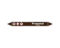 Marqueur de Tuyauterie - Propanol - NFX 08-105 - Vinyle Laminé 150 x 12 mm