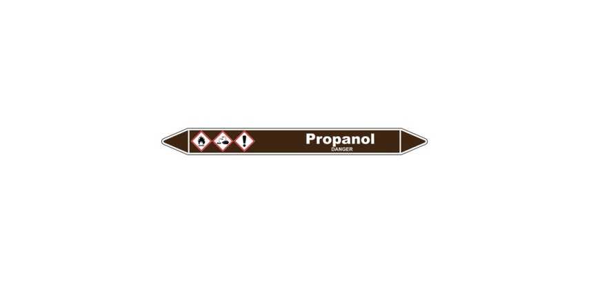 Marqueur de Tuyauterie - Propanol - NFX 08-105 - Vinyle Laminé