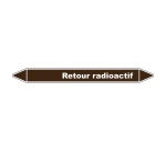Marqueur Tuyauterie - Retour Radioactif - Vinyle Laminé