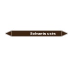 Marqueur - Tuyauterie Solvants Usés - Vinyle Laminé - NFX 08-105