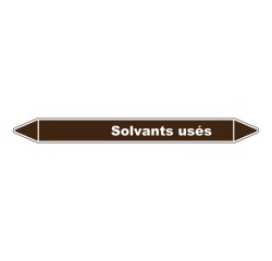 Marqueur - Tuyauterie Solvants Usés - Vinyle Laminé - NFX 08-105