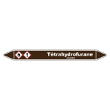 Marqueur Tuyauterie - Tétrahydrofurane - Vinyle Laminé 150 x 12 mm