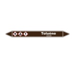 Marqueur de Tuyauterie - Toluène - Vinyle Laminé - NFX 08-105