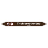 Marqueur tuyauterie - Trichloroéthylène - Vinyle laminé 150 x 12 mm