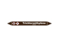 Marqueur tuyauterie - Trichloroéthylène - Vinyle laminé 150 x 12 mm