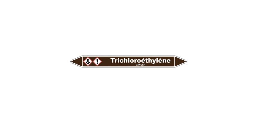 Marqueur tuyauterie - Trichloroéthylène - Vinyle laminé