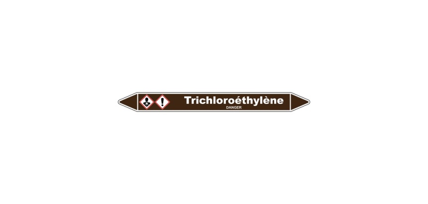 Marqueur tuyauterie - Trichloroéthylène - Vinyle laminé