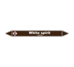 Marqueur Tuyauterie - White spirit - Vinyle Laminé - NFX 08-105