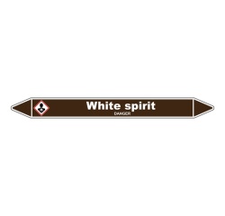 Marqueur Tuyauterie - White spirit - Vinyle Laminé - NFX 08-105