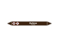 Marqueur de Tuyauterie - Xylène - NFX 08-105 - Vinyle - NFX 08-105 150 x 12 mm